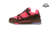 Louis Vuitton Trainer Pink Brown Rhinestone