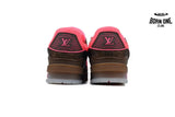 Louis Vuitton Trainer Pink Brown Rhinestone