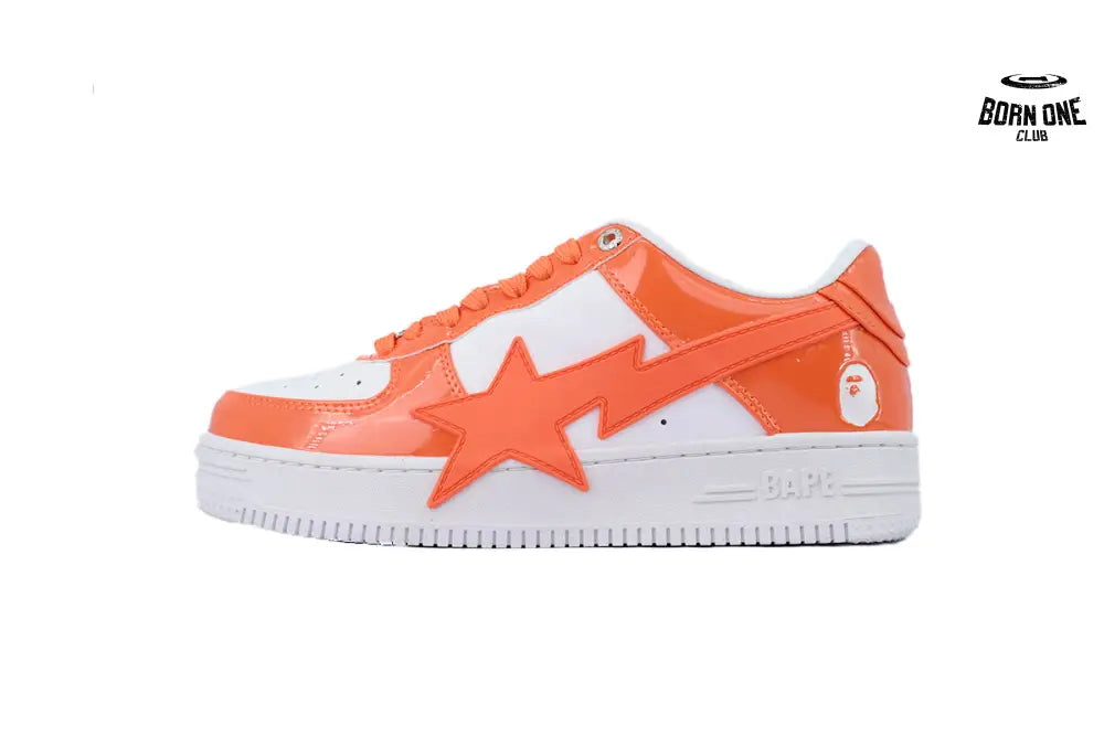 A Bathing Ape Bape SK8 Sta White Orange Red OZXSHMX91310N