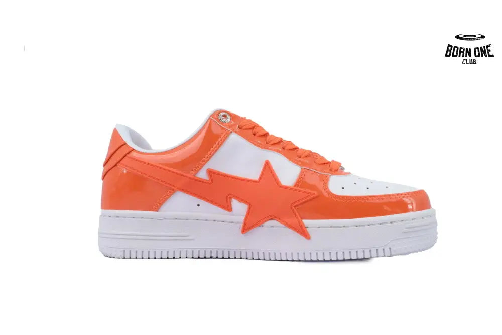 A Bathing Ape Bape SK8 Sta White Orange Red OZXSHMX91310N