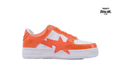 A Bathing Ape Bape SK8 Sta White Orange Red OZXSHMX91310N