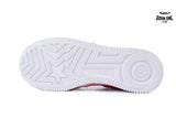 A Bathing Ape Bape SK8 Sta White Orange Red OZXSHMX91310N