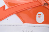 A Bathing Ape Bape SK8 Sta White Orange Red OZXSHMX91310N
