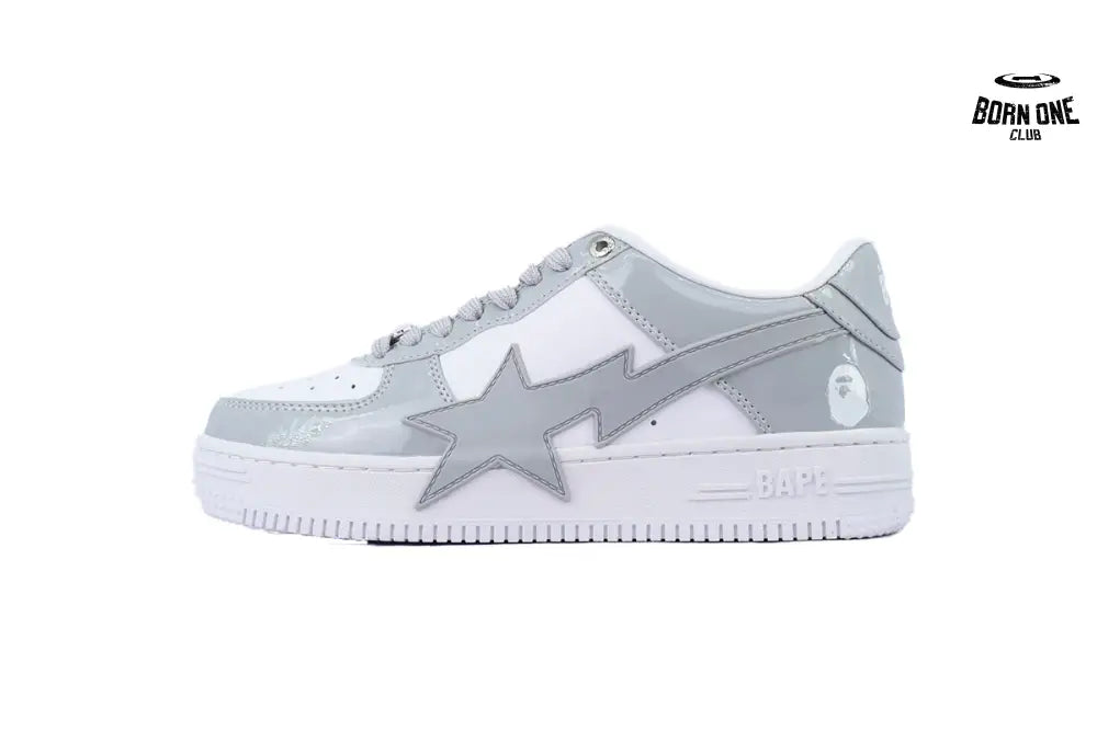A Bathing Ape Bape SK8 Sta White Grey OZXSHMX91310N