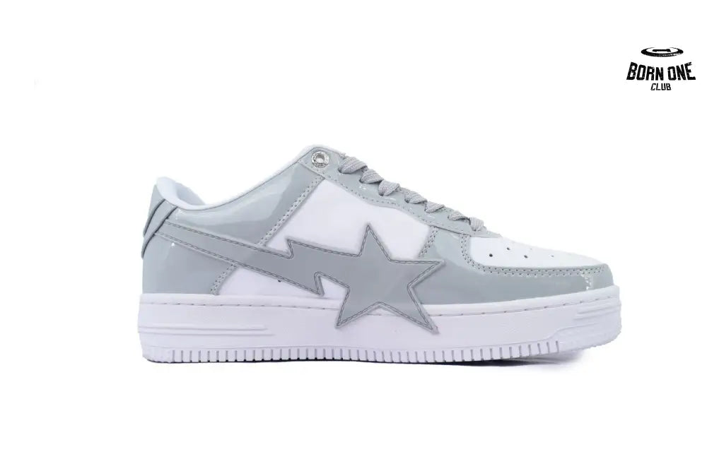 A Bathing Ape Bape SK8 Sta White Grey OZXSHMX91310N