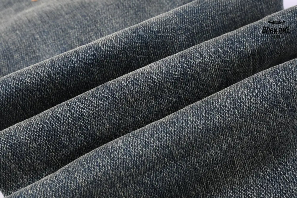 Calça Jeans Ksubi Azul Esverdeada Destroyed