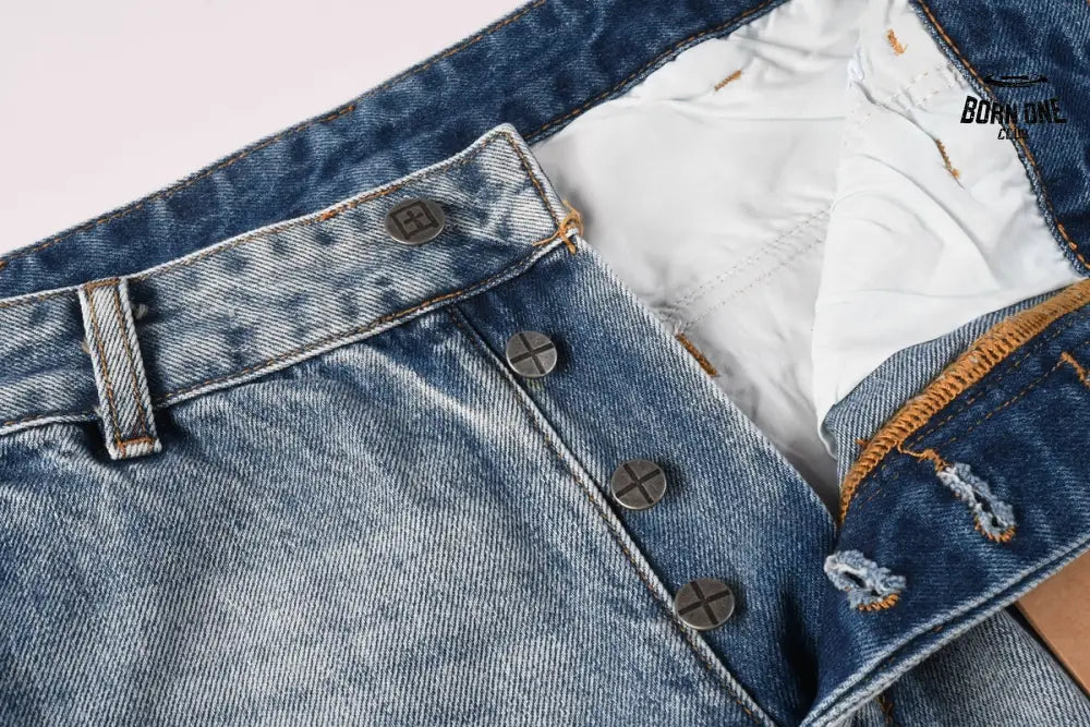 Calça Jeans Ksubi Cargo Azul Lavada