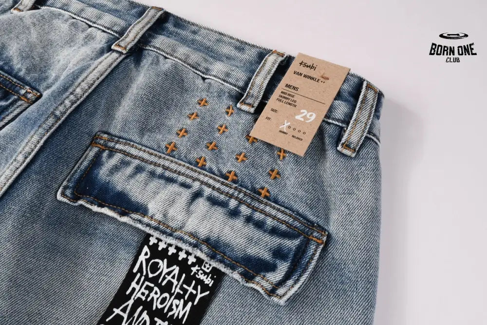 Calça Jeans Ksubi Cargo Azul Lavada