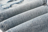Calça Jeans Ksubi Azul Claro Patches Retangulares