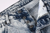 Calça Jeans Ksubi Cinza Lavada Bordado Script