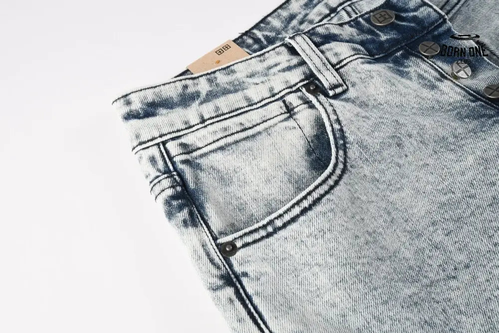 Calça Jeans Ksubi Cinza Lavada Bordado Script