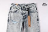 Calça Jeans Ksubi Cinza Lavada Bordado Script