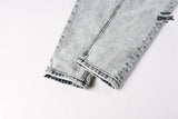 Calça Jeans Ksubi Cinza Lavada Bordado Script