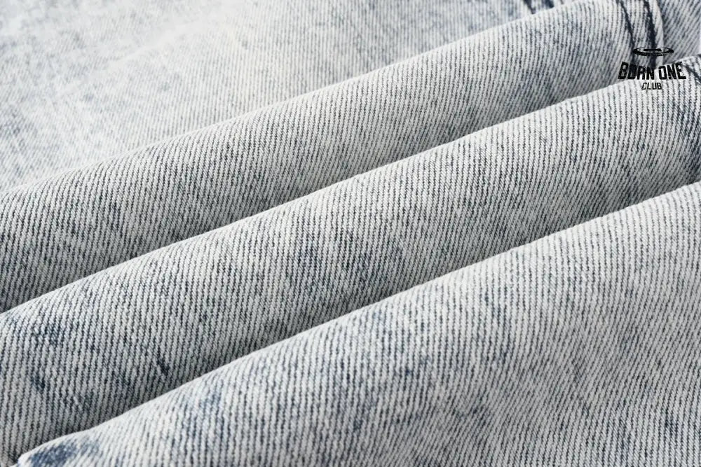 Calça Jeans Ksubi Cinza Lavada Bordado Script