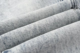 Calça Jeans Ksubi Cinza Lavada Bordado Script