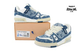 Louis Vuitton Trainer Sneaker Transparent Denim Blue