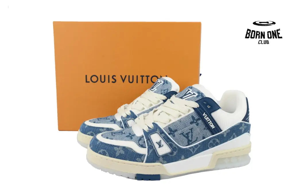 Louis Vuitton Trainer Sneaker Transparent Denim Blue