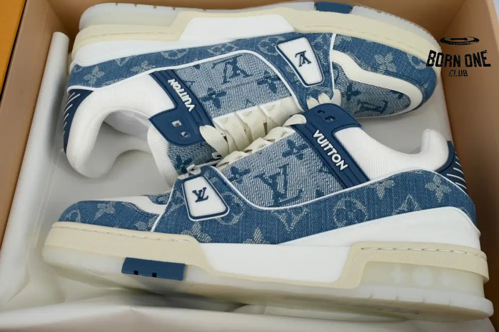 Louis Vuitton Trainer Sneaker Transparent Denim Blue