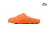 Marni Long-hair Calfskin Fussbett Sabot Orange