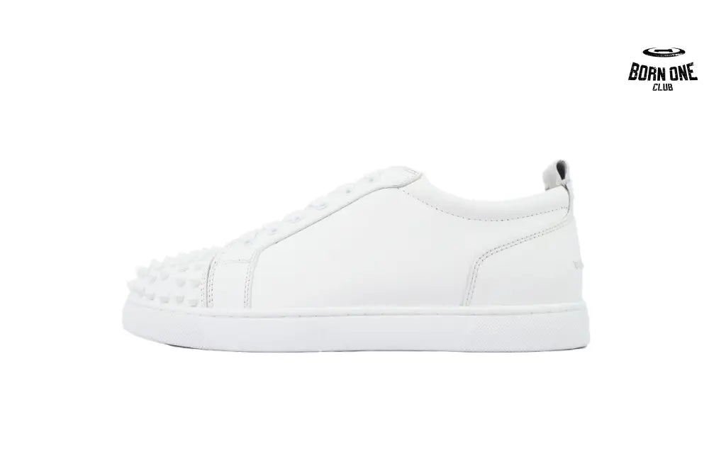 Christian Louboutin Louis Junior Spikes Flat White