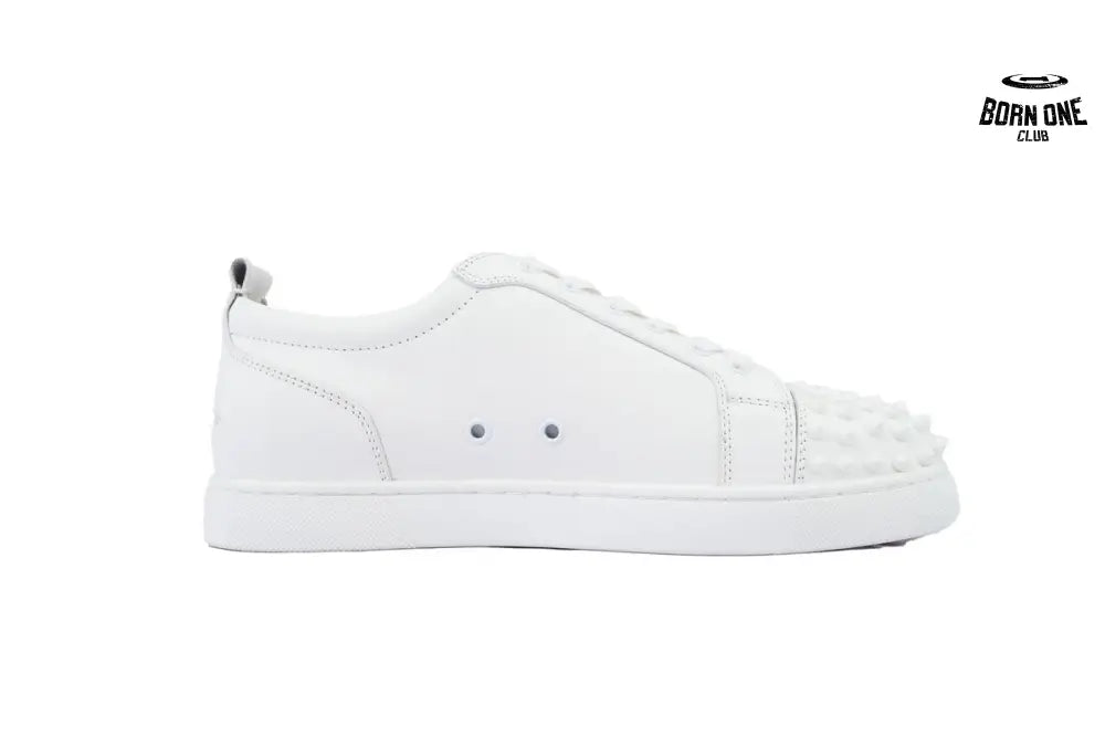 Christian Louboutin Louis Junior Spikes Flat White