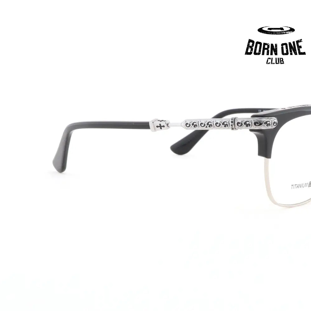 Óculos Chrome Hearts Vertical Smile II Black Silver