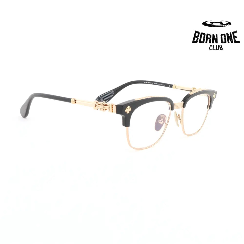 Óculos Chrome Hearts Bonennoisseur II Black Gold Plated