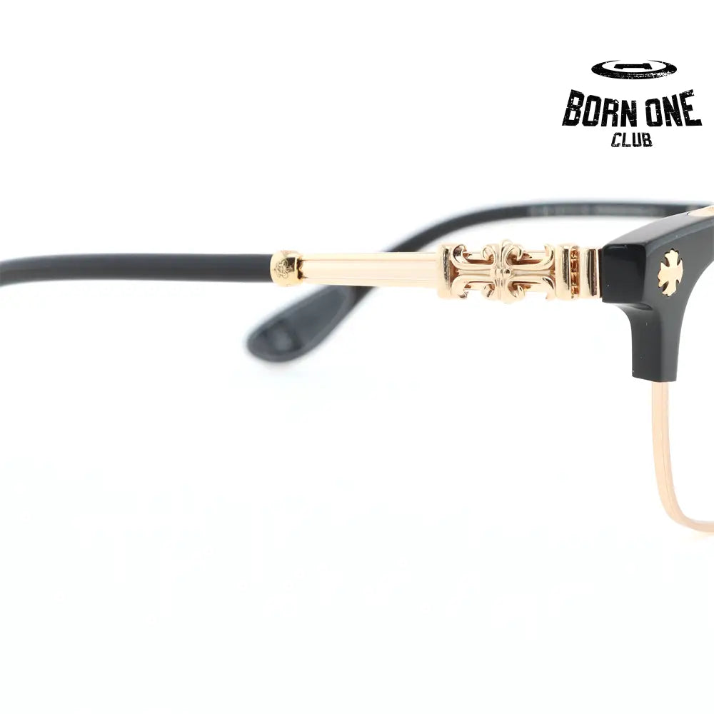 Óculos Chrome Hearts Bonennoisseur II Black Gold Plated