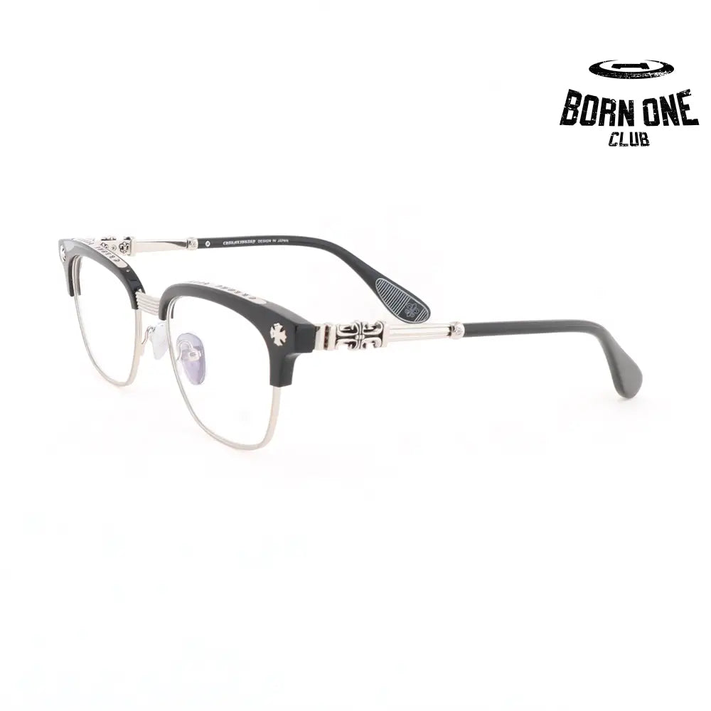 Óculos Chrome Hearts Bonennoisseur II Black Silver Plated