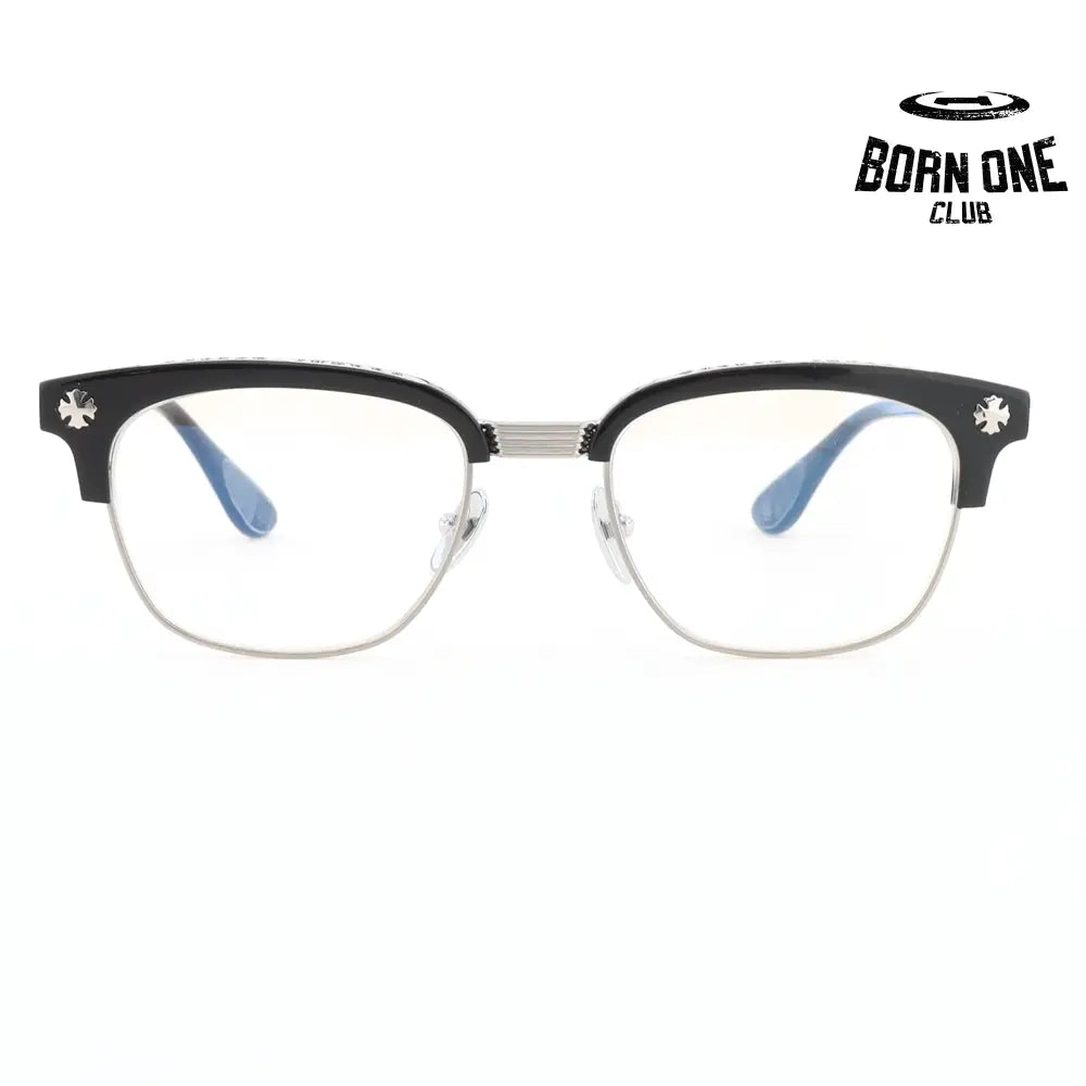 Óculos Chrome Hearts Bonennoisseur II Black Silver Plated