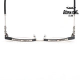 Óculos Chrome Hearts Bonennoisseur II Black Silver Plated