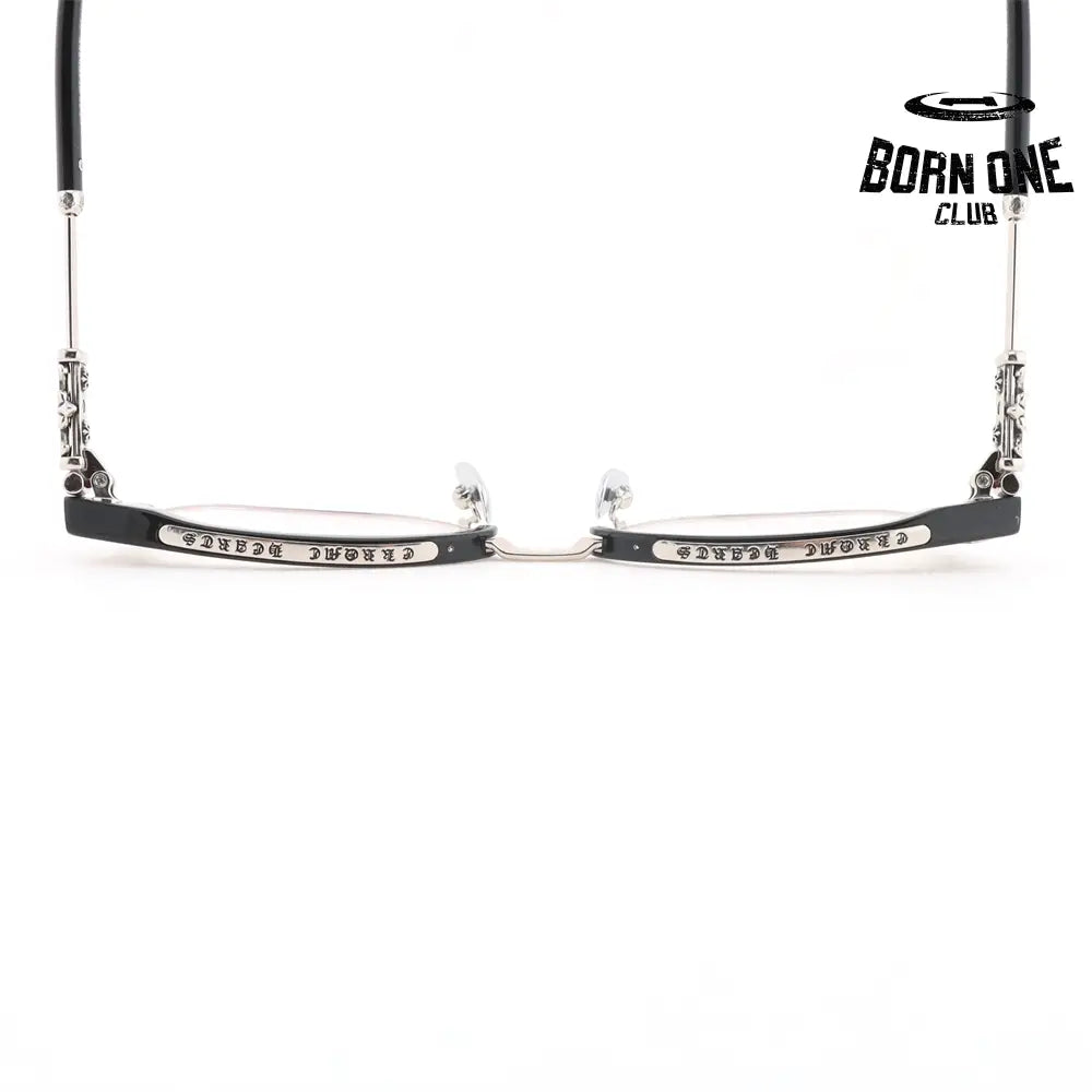 Óculos Chrome Hearts Bonennoisseur II Black Silver Plated