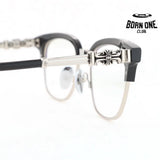 Óculos Chrome Hearts Bonennoisseur II Black Silver Plated