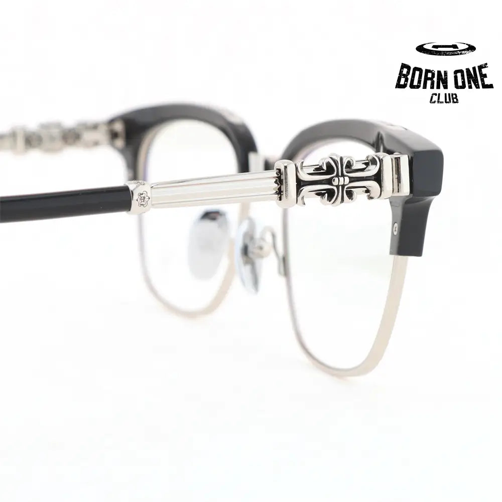 Óculos Chrome Hearts Bonennoisseur II Black Silver Plated