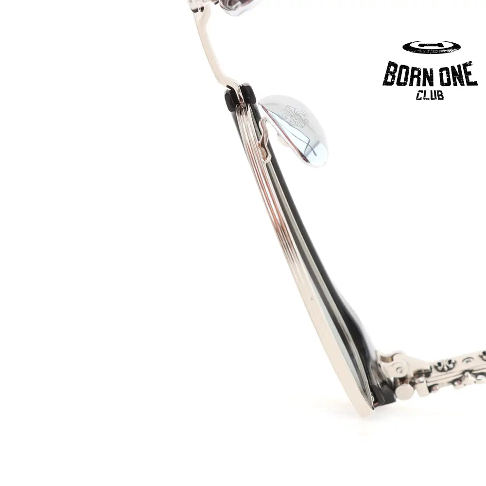 Óculos Chrome Hearts Bonennoisseur II Black Silver Plated