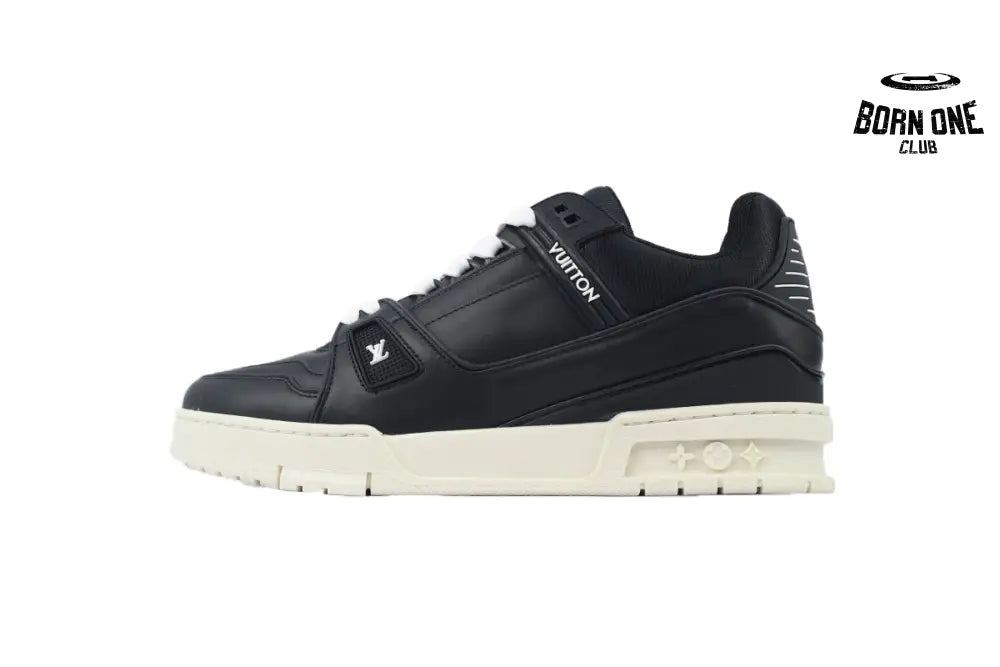 Louis Vuitton Trainer Black Skin And White Background