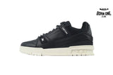 Louis Vuitton Trainer Black Skin And White Background