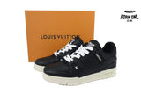 Louis Vuitton Trainer Black Skin And White Background