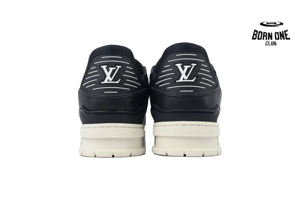 Louis Vuitton Trainer Black Skin And White Background