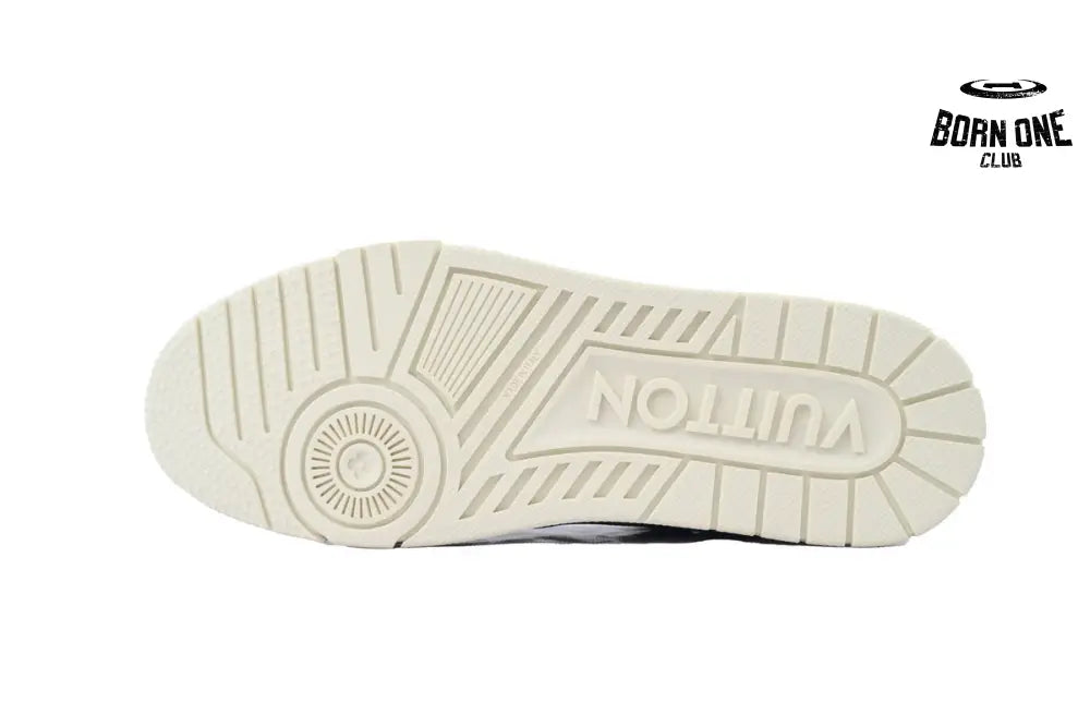 Louis Vuitton Trainer Black Skin And White Background