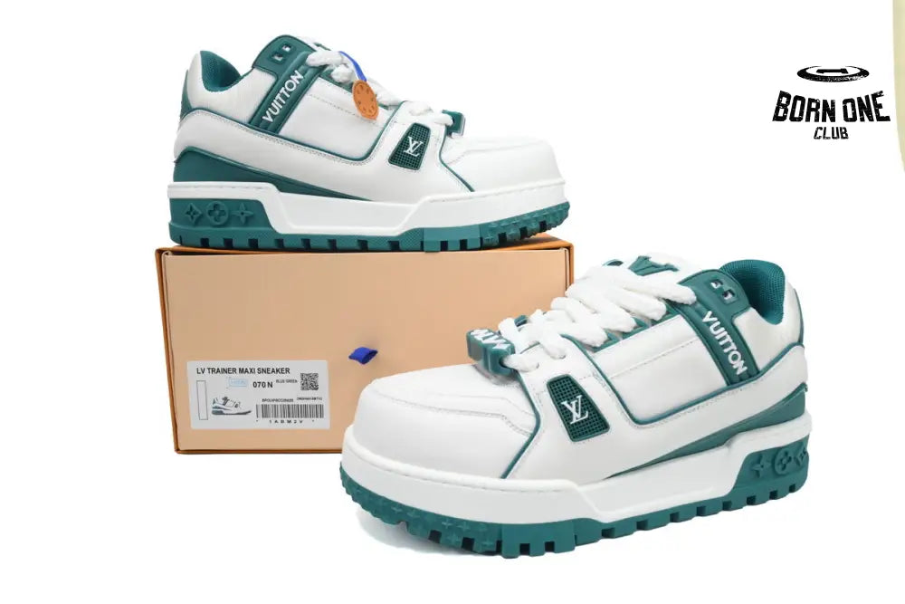 Louis Vuitton Trainer Maxi Sneaker White Green