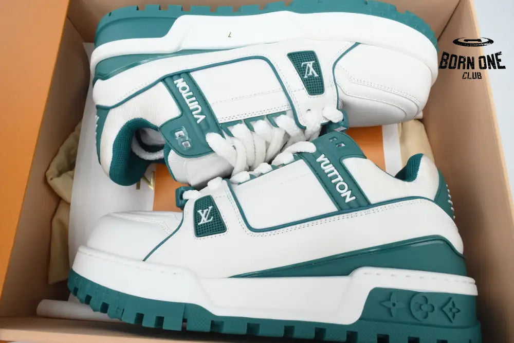 Louis Vuitton Trainer Maxi Sneaker White Green
