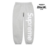 Calça Supreme Satin Appliqué Cinza