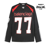 Camisa Balenciaga 77 Logo Preta