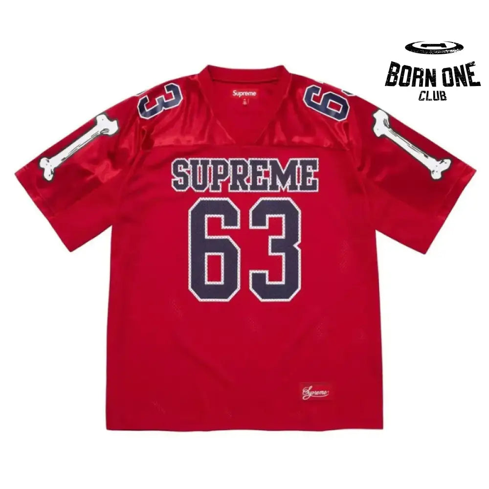 Camiseta Supreme Jersey Bones Football Red