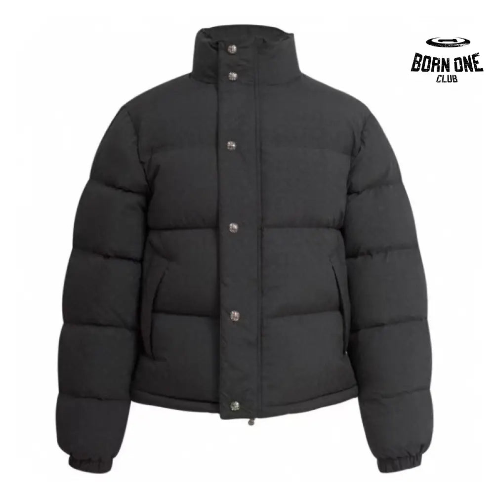 Jaqueta Chrome Hearts Monogram Print Puffer Black