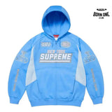 Moletom Supreme Football Zip Up Hooded Light Blue