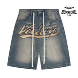 Shorts Vale Forever Valley Logo Denim