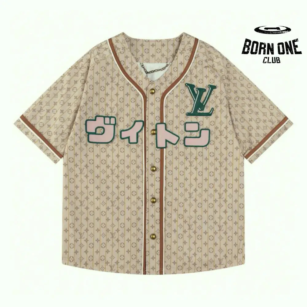 Camisa Louis Vuitton Baseball Wear Beige