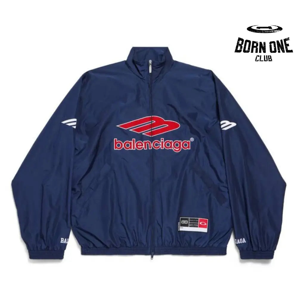 Jaqueta Balenciaga 3B Football Logo Track Azul
